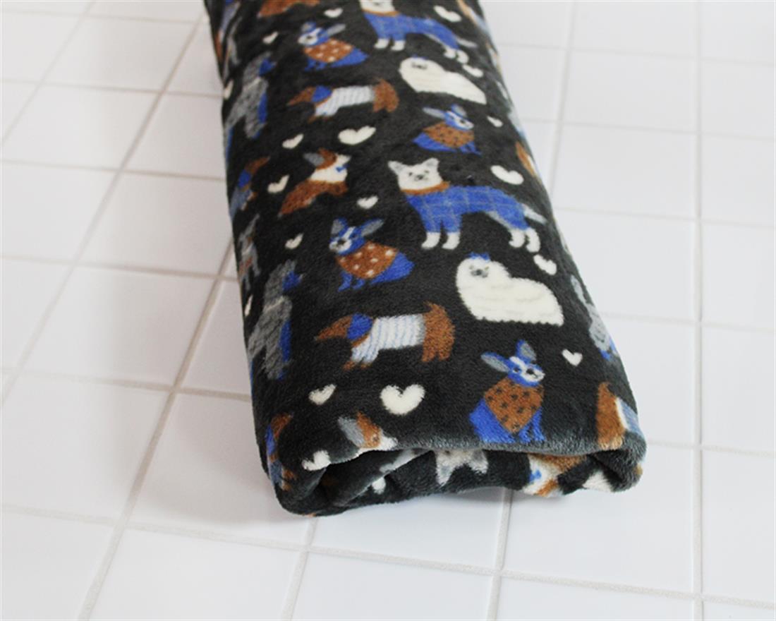 Charcoal Stylish Pooch Cuddle Fleece