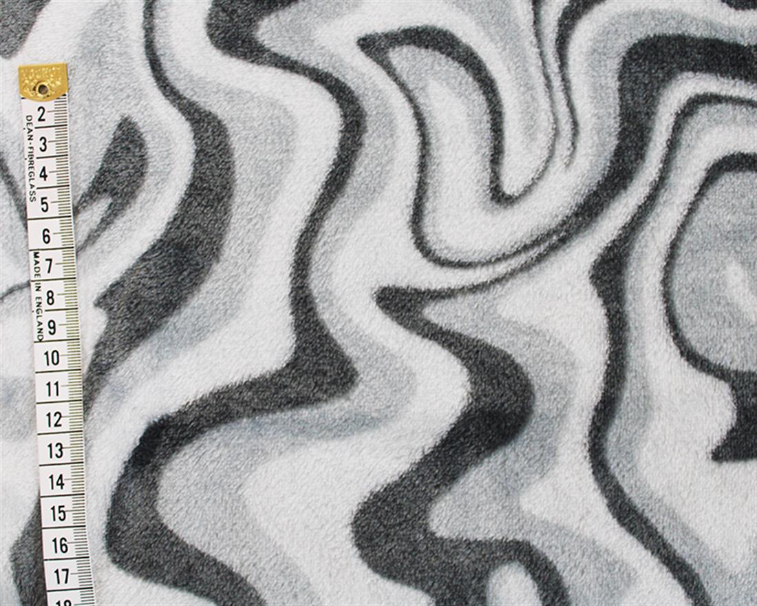 Silver Wavy Days Cuddle Fleece