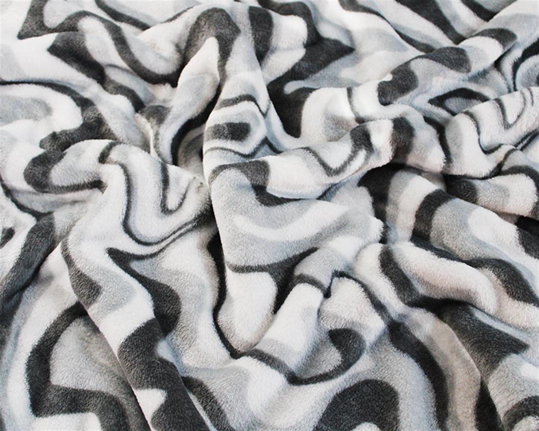 Silver Wavy Days Cuddle Fleece