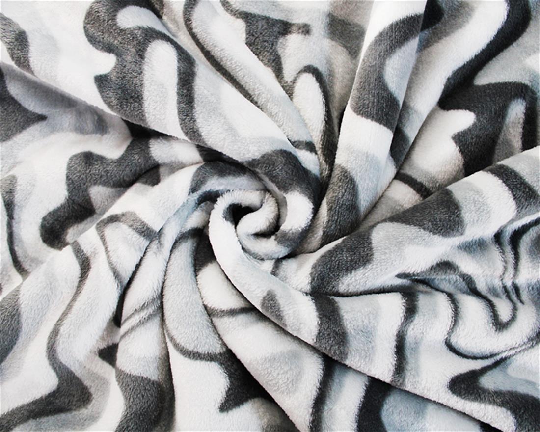 Silver Wavy Days Cuddle Fleece
