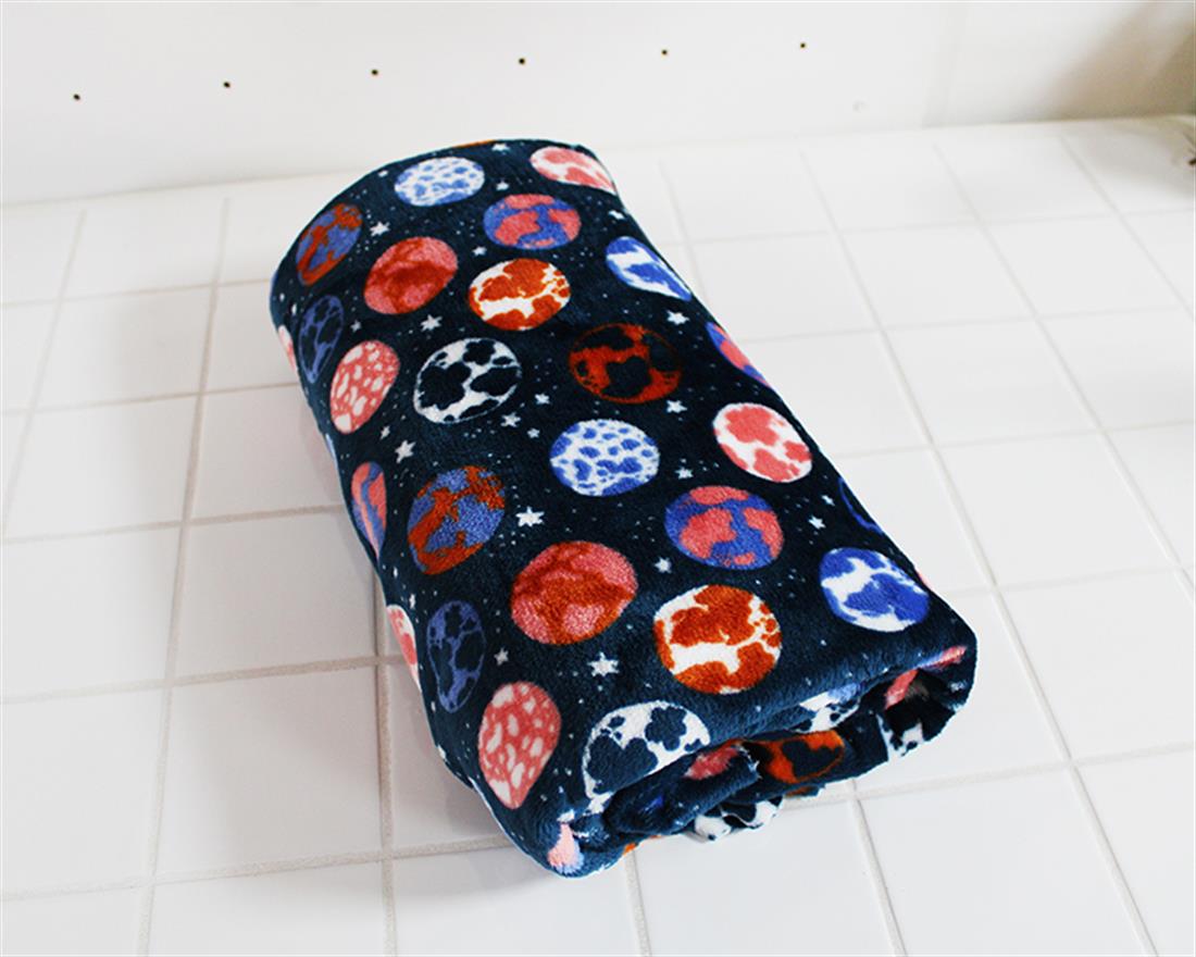 Navy What an Earth Cuddle Fleece