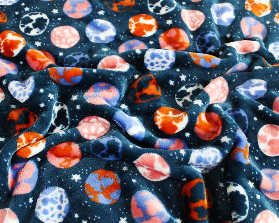 Navy What an Earth Cuddle Fleece