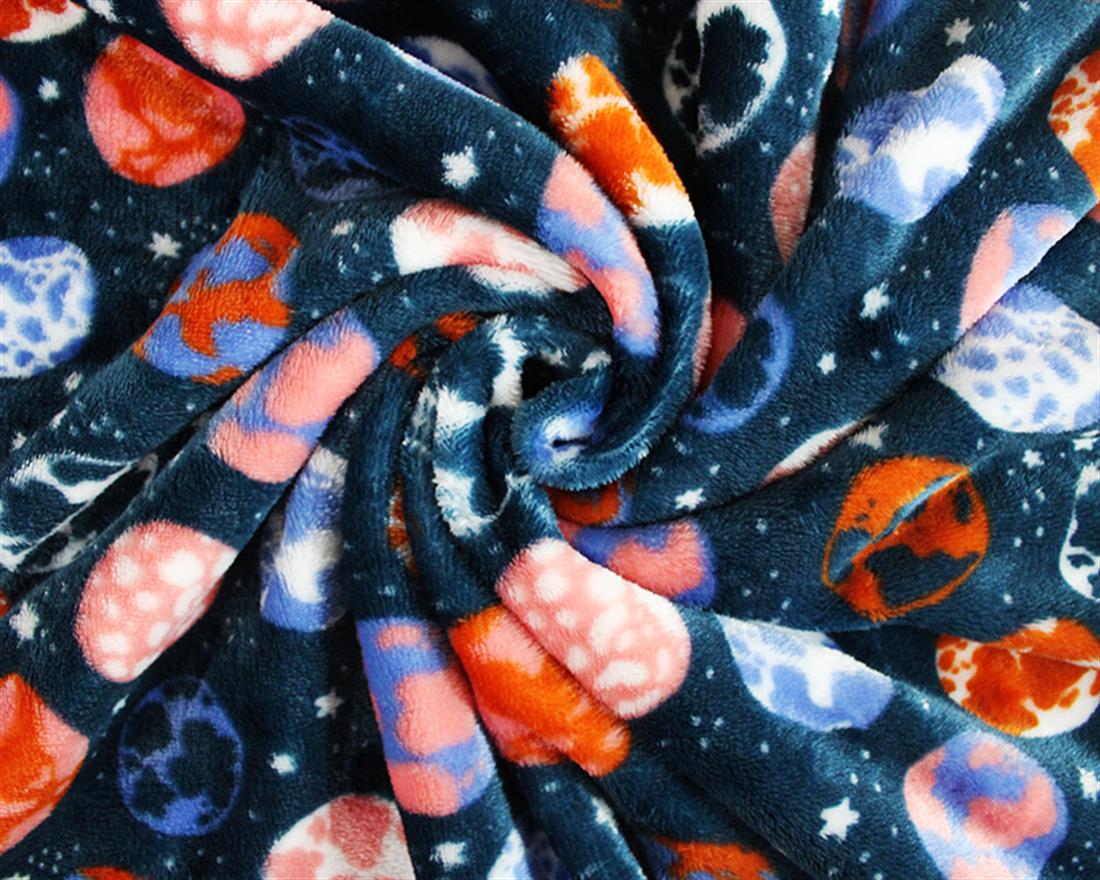 Navy What an Earth Cuddle Fleece