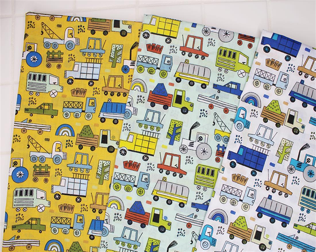 Mustard Printed Poly Cotton Fabric Craft Quilting Patchwork Dressmaking