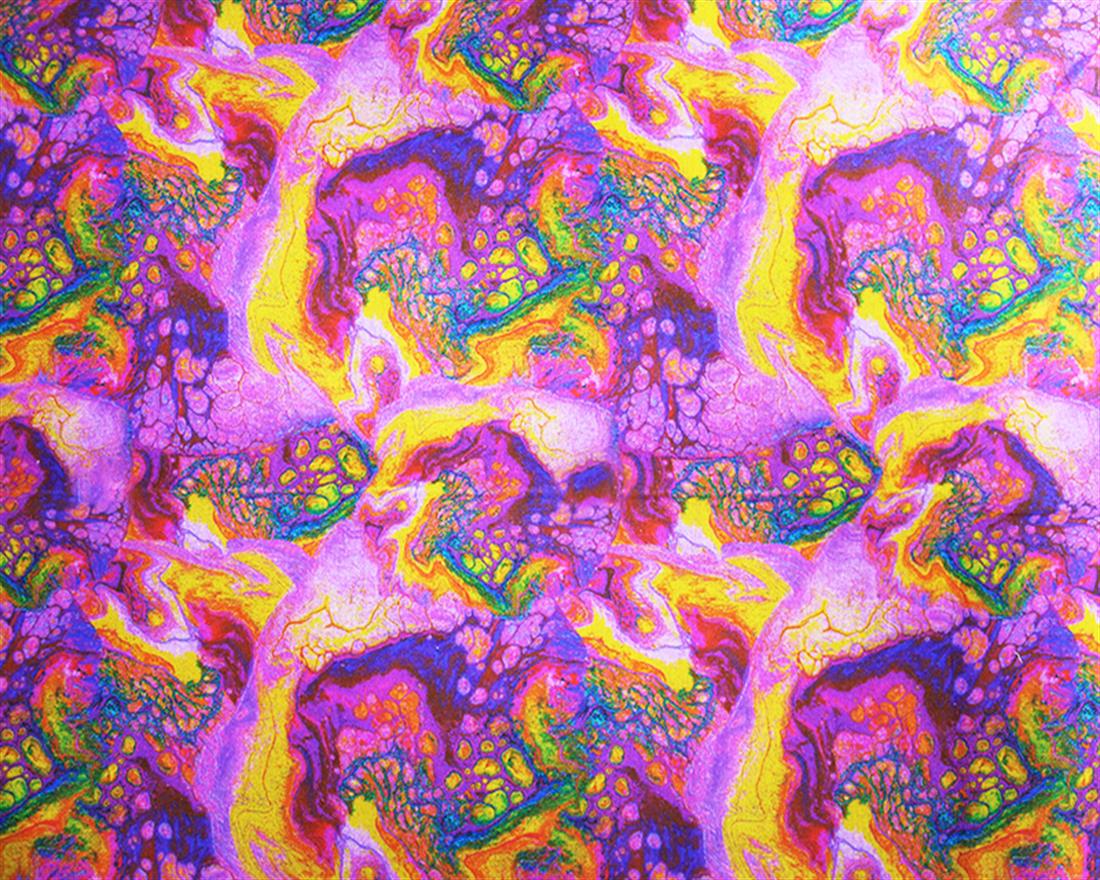 Purple Printed Little Johnny Marble Cotton Fabric
