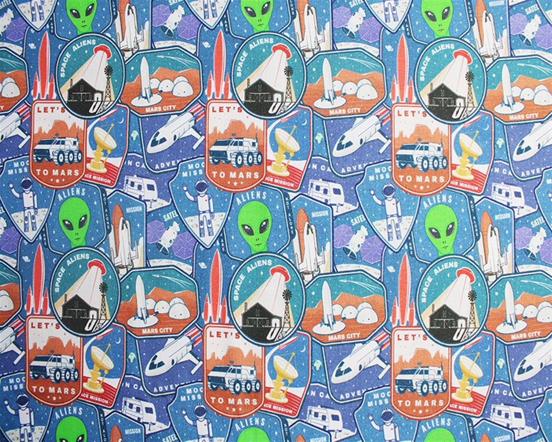 Blue Lawn Printed Cotton Lawns