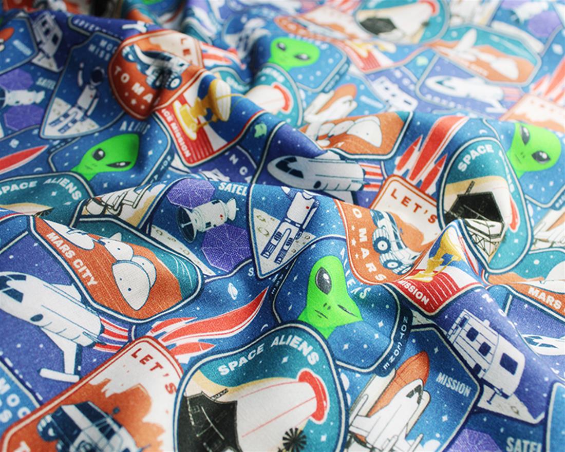 Blue Lawn Printed Cotton Lawns
