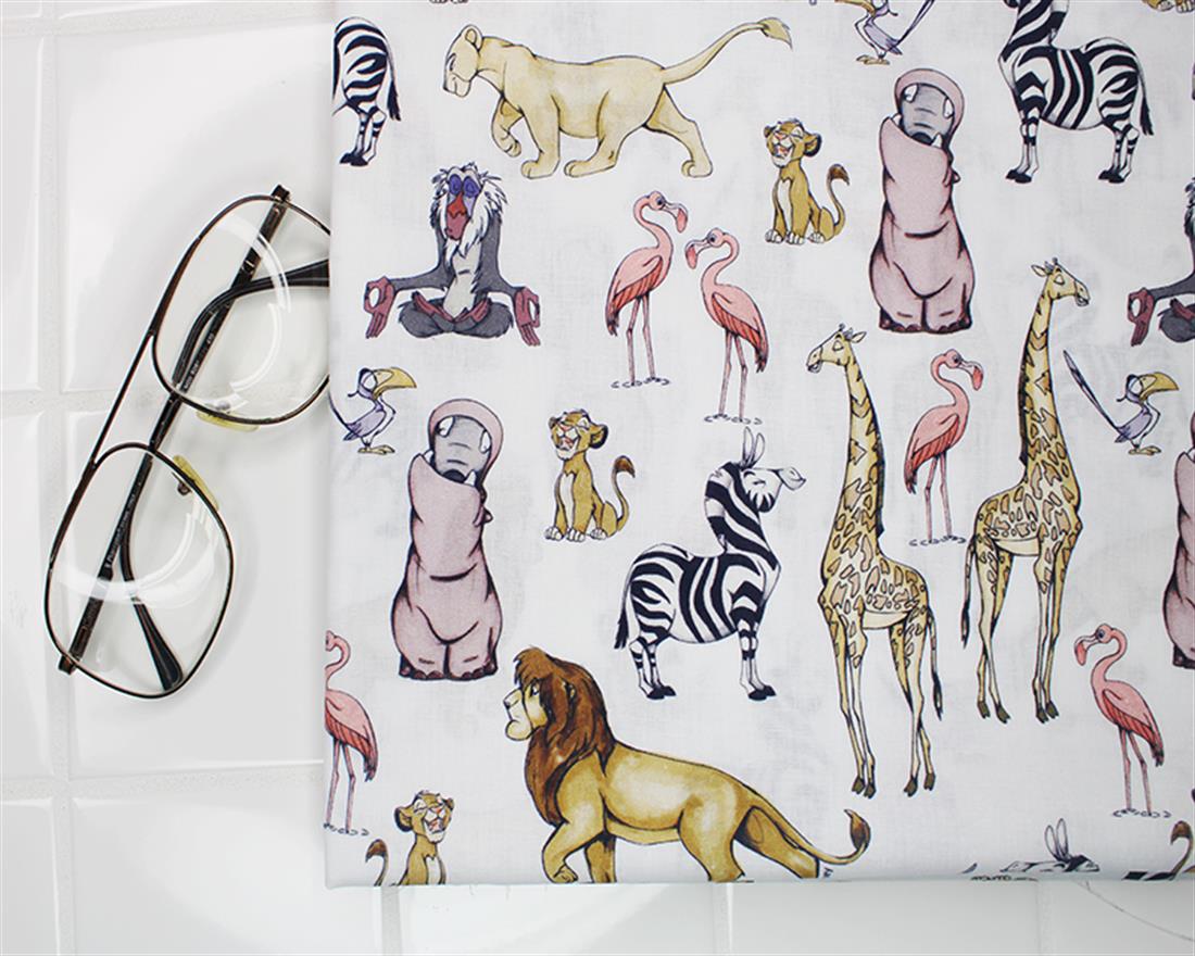White Printed Cotton Fabrics