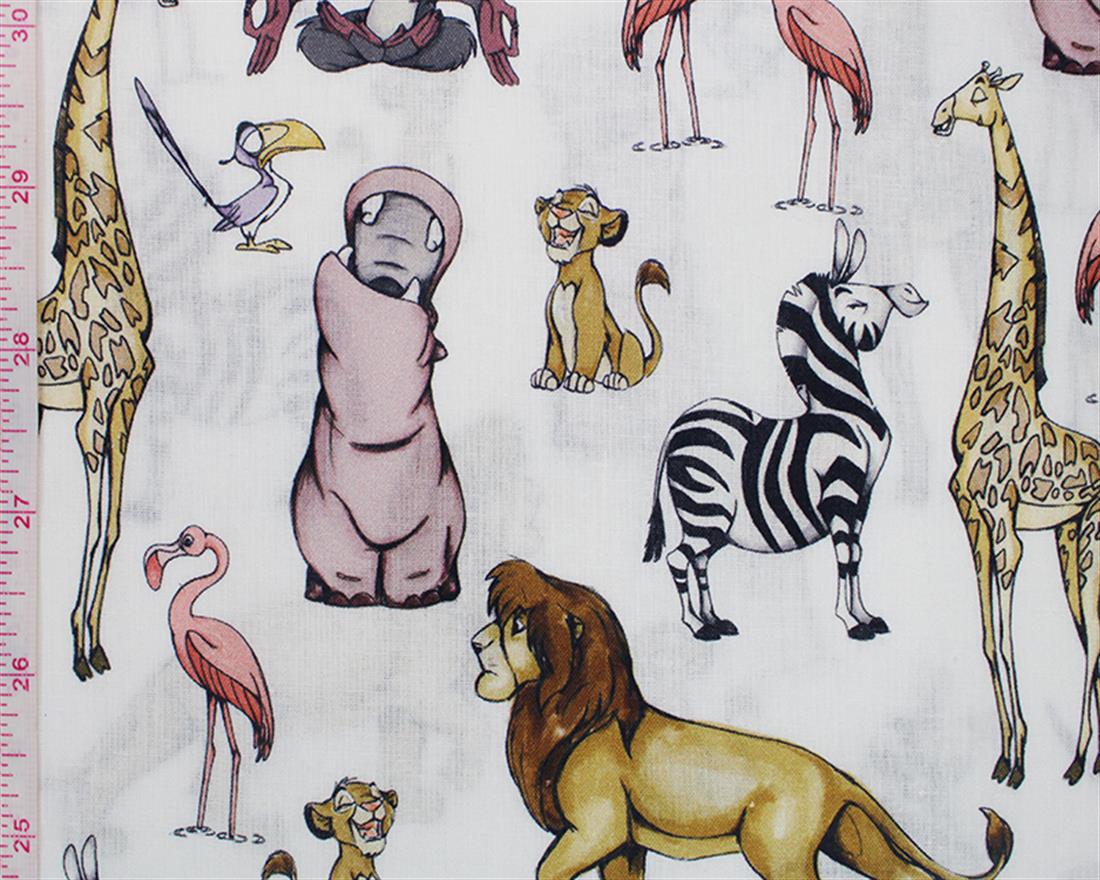 White Printed Cotton Fabrics