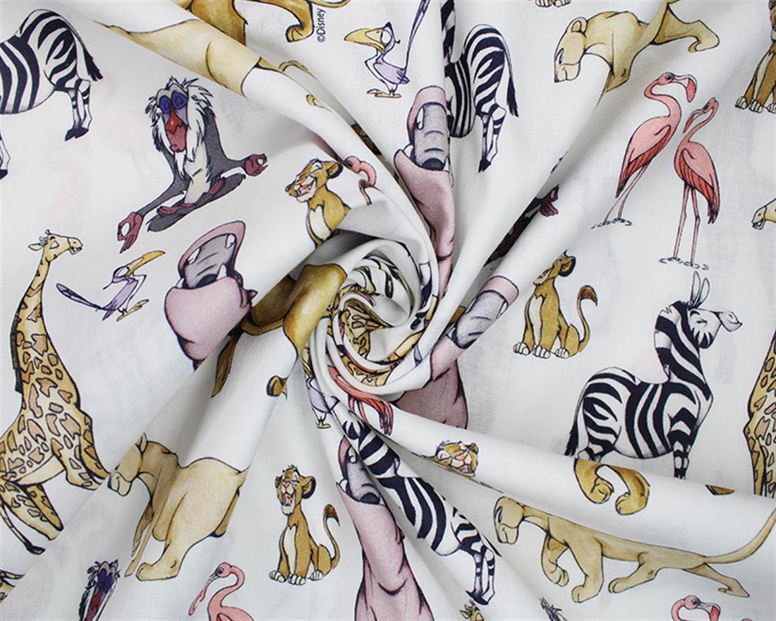 White Printed Cotton Fabrics