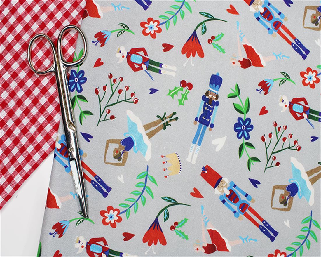 Silver Cotton Christmas