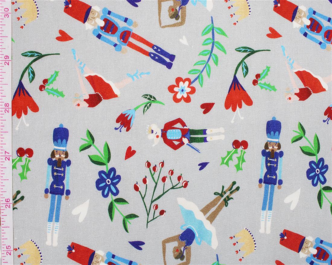Silver Cotton Christmas