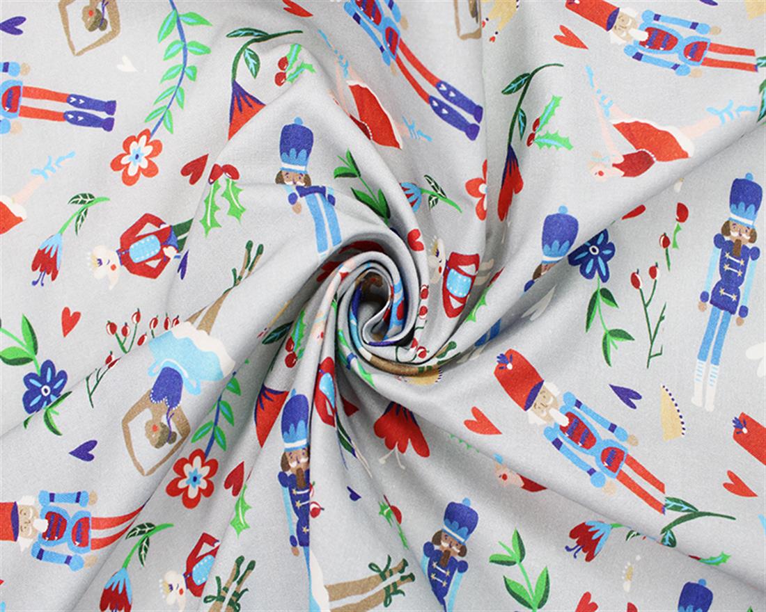 Silver Cotton Christmas