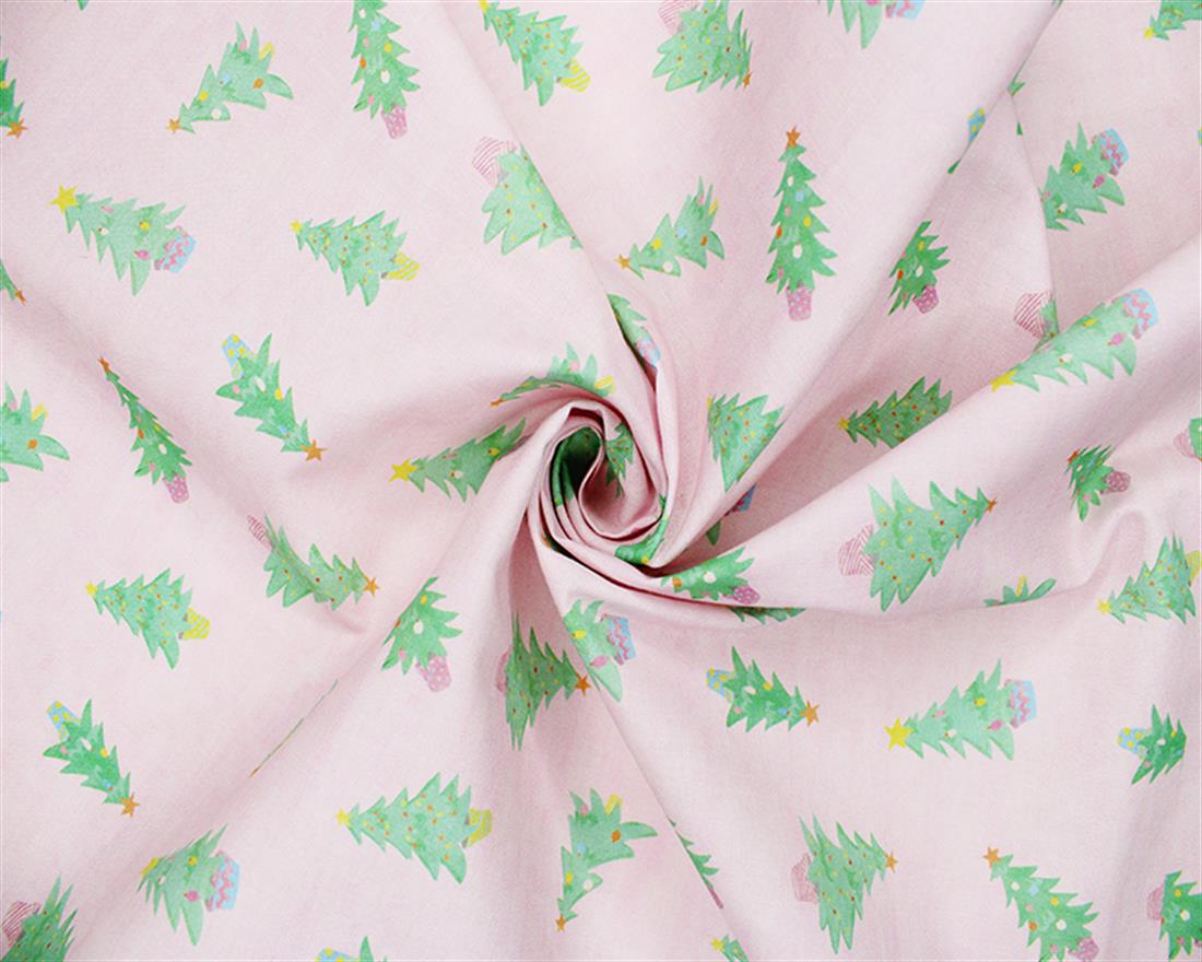 Pink Cotton Little Johnny - Cute Christmas Trees