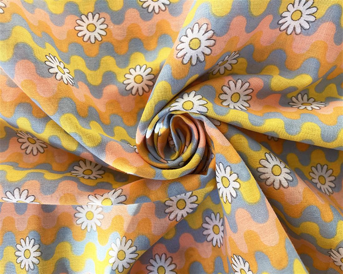 Pastel Cotton Printed Poly Cottons