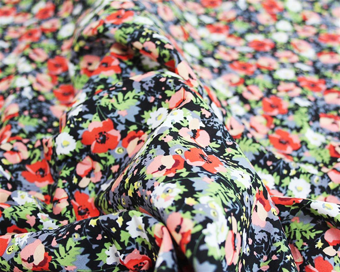 Black Lawn Printed Cotton Lawns
