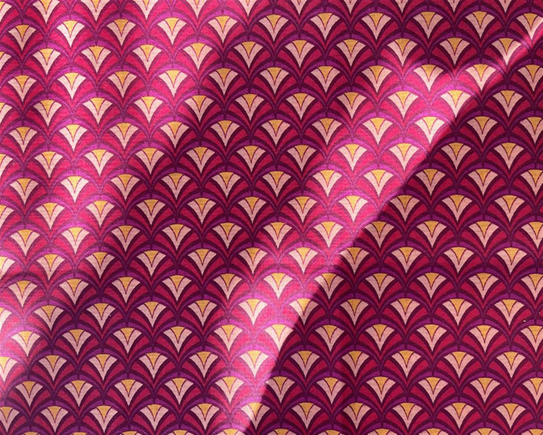 Fuchia Cotton Printed Poly Cottons