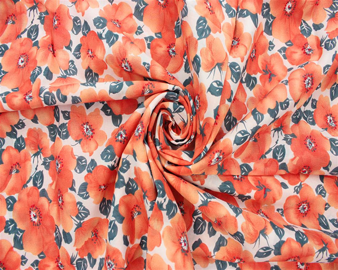 Rust Lawn Printed Cotton Lawns