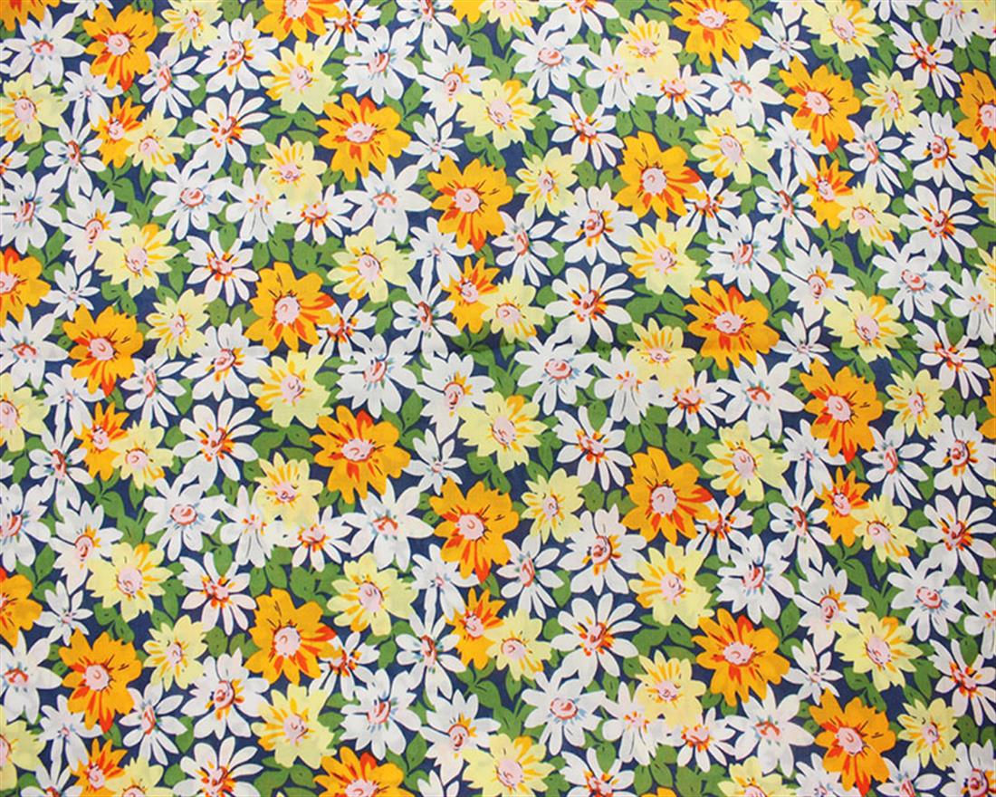 Orange Lawn Printed Cotton Lawns