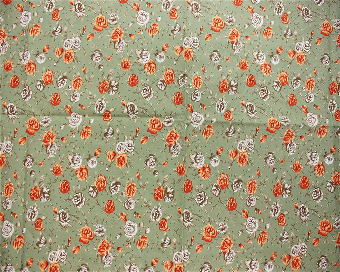 Olive Lawn Printed Cotton Lawns