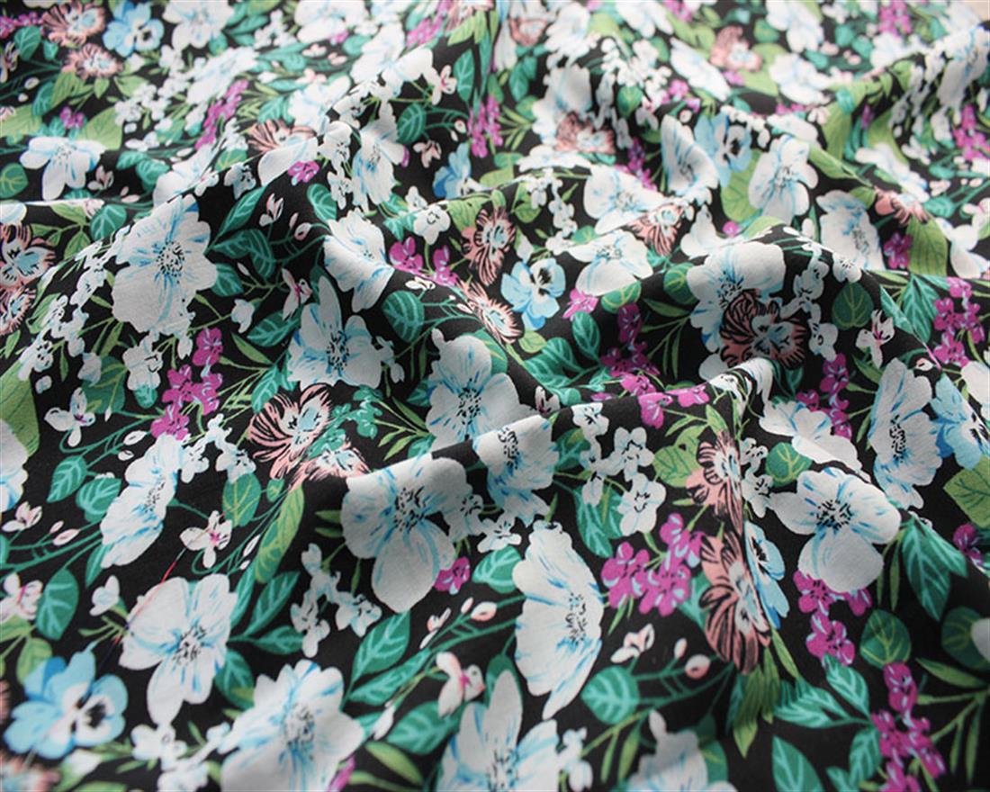 Black Lawn Printed Cotton Lawns