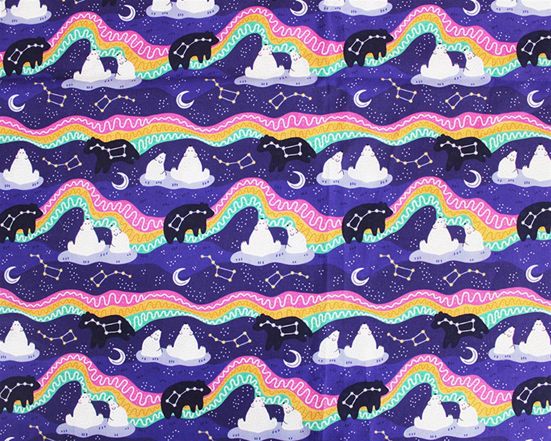 Purple Printed Cotton Fabrics