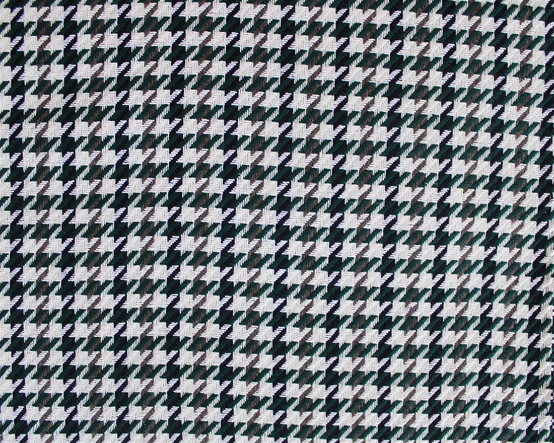 Bottle Green Small Woven Dogtooth Wool Mix
