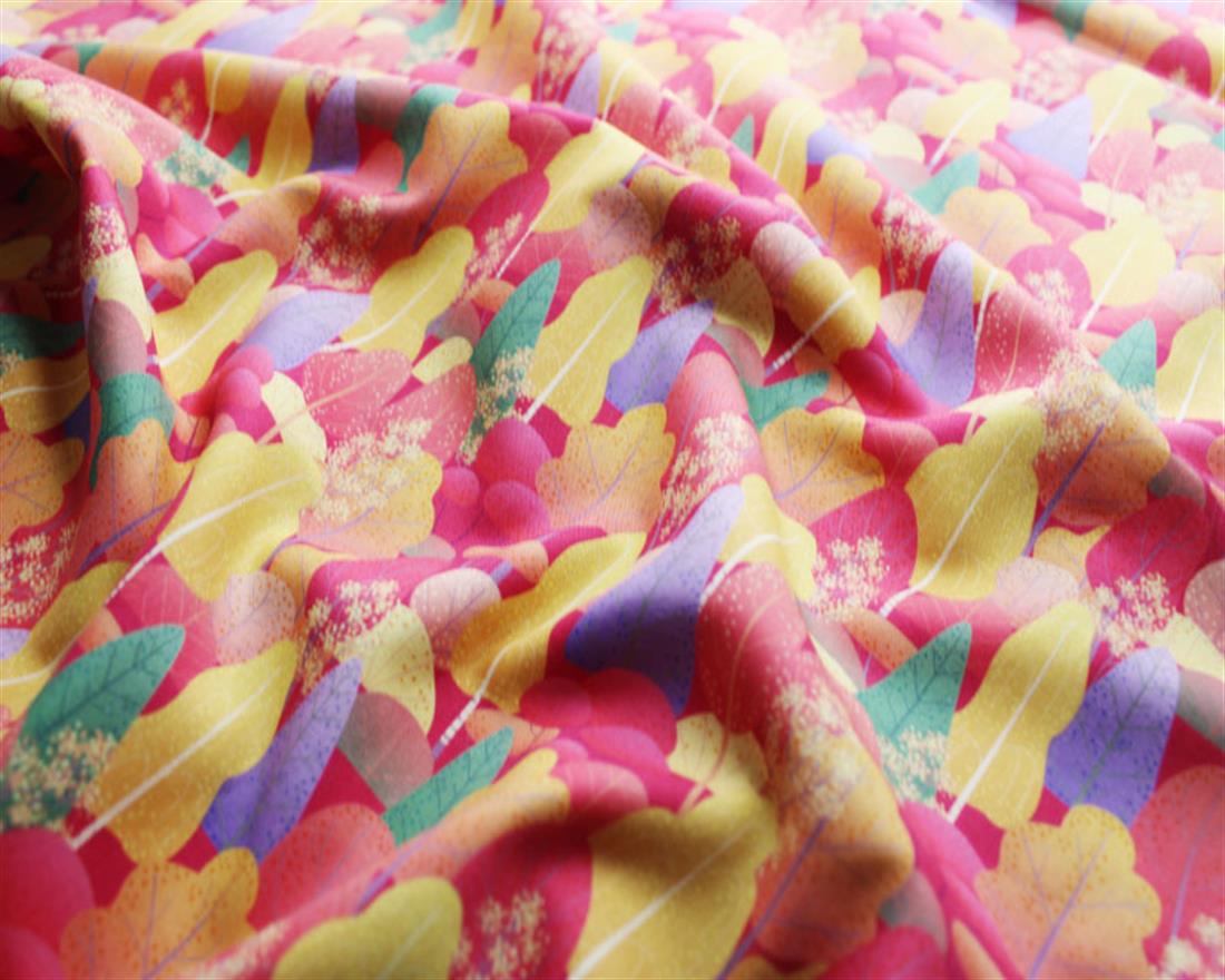 Mustard Printed Cotton Fabrics
