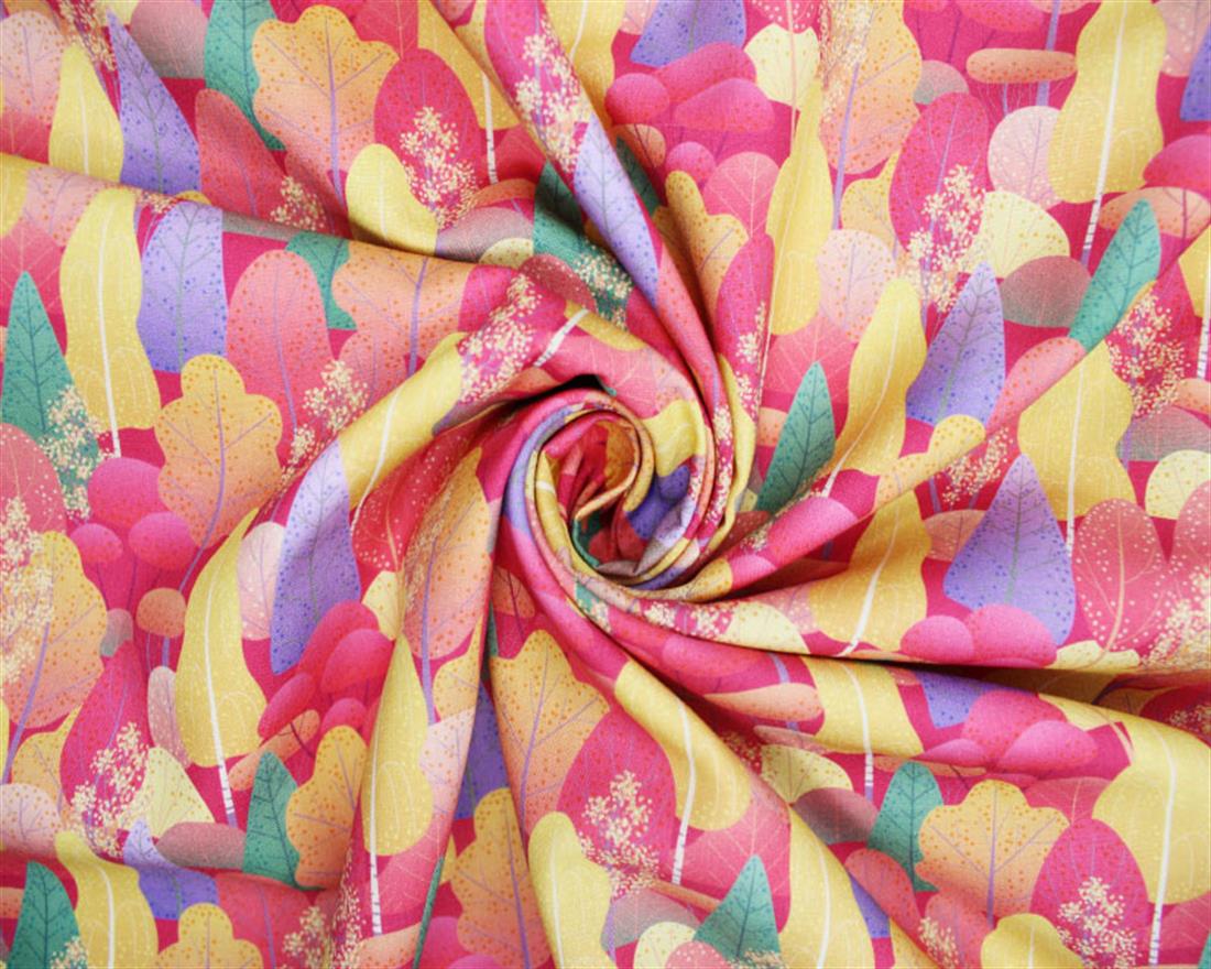 Mustard Printed Cotton Fabrics