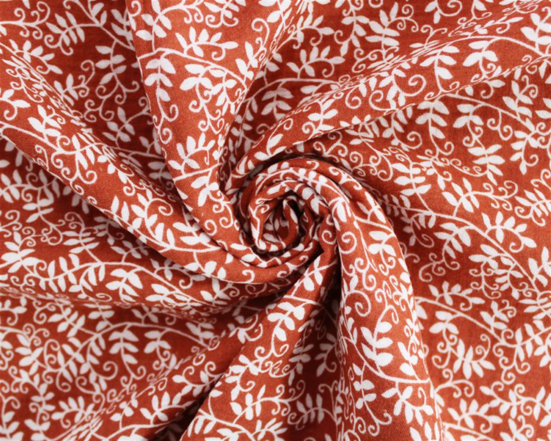 Rust Printed Cotton Gauze