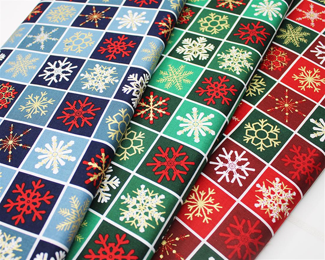 Bottle Cotton Checkboard Snowflake