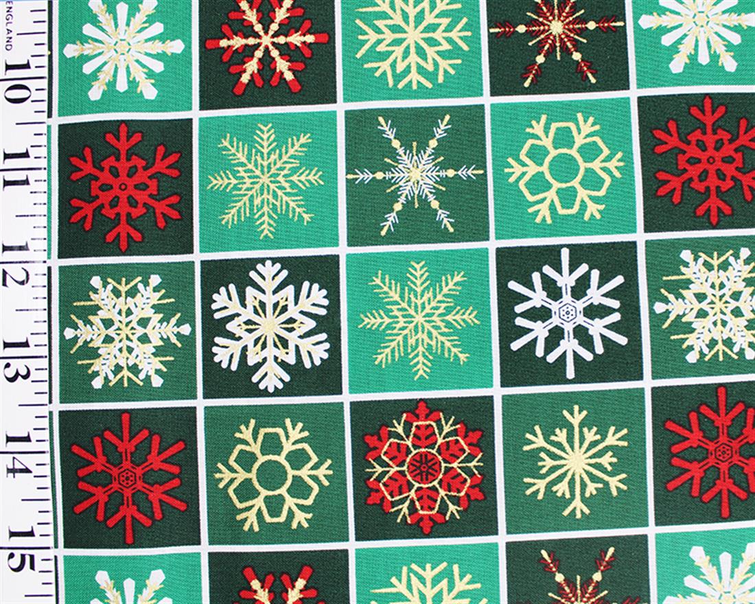Bottle Cotton Checkboard Snowflake