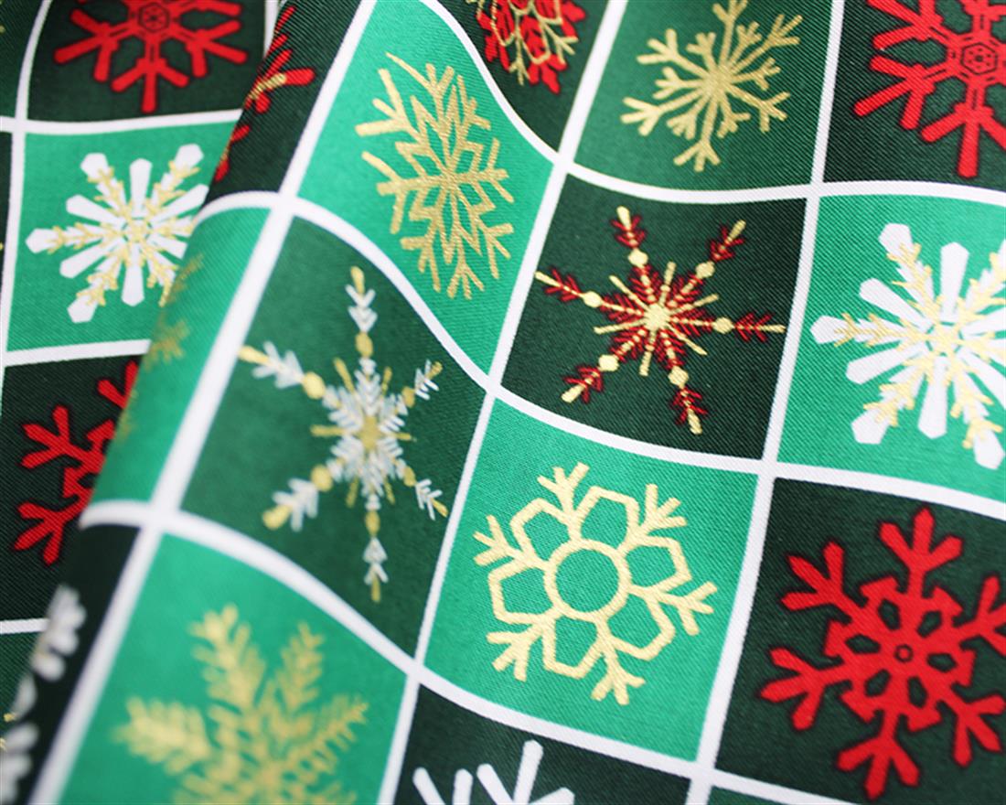 Bottle Cotton Checkboard Snowflake