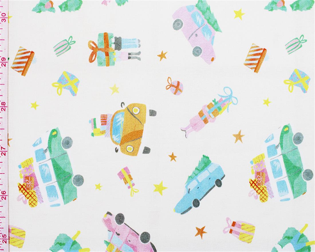 Off White Printed Cotton Fabrics