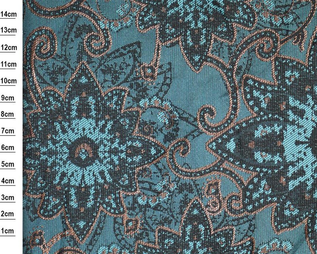 Turquoise California Brocade