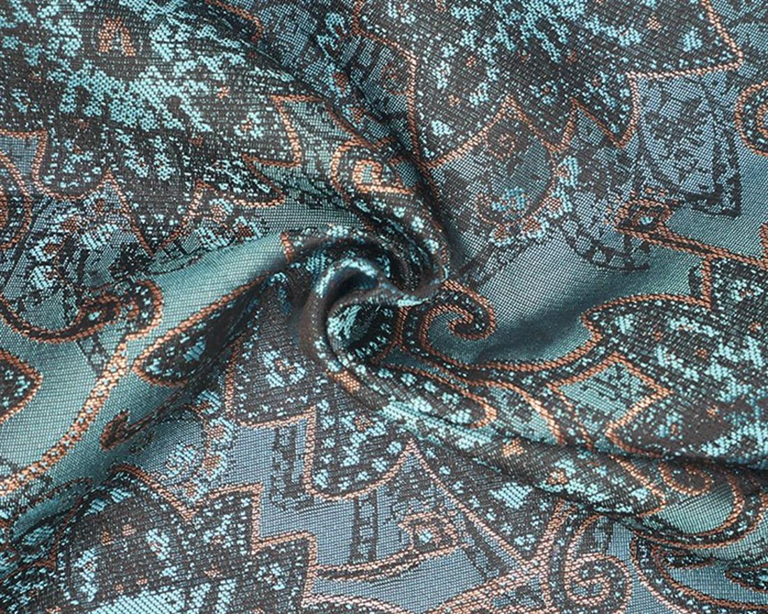 Turquoise California Brocade