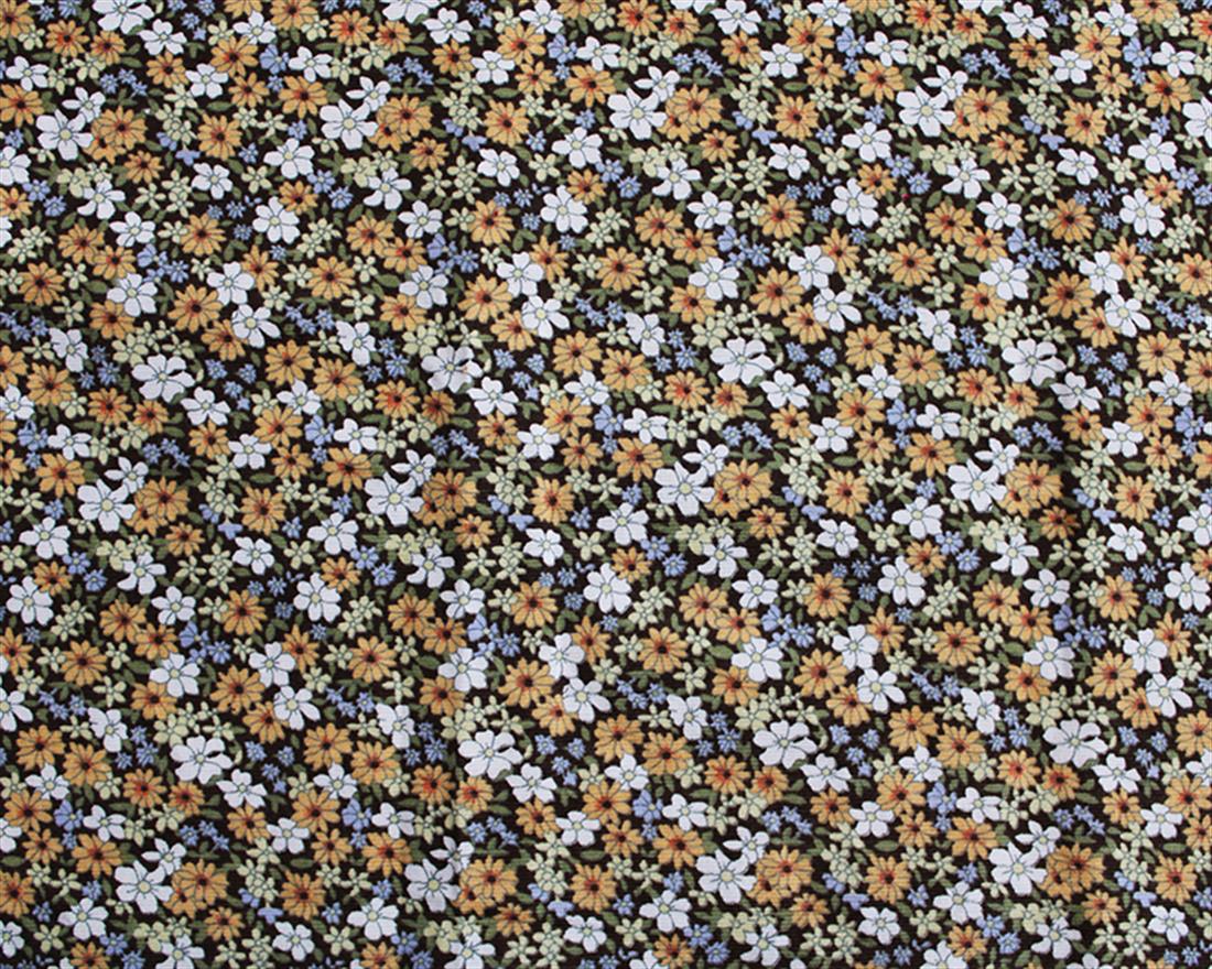 Beige Cotton Printed Corduroy