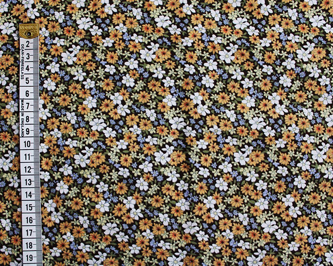 Beige Cotton Printed Corduroy