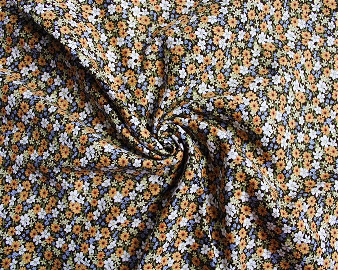 Beige Cotton Printed Corduroy