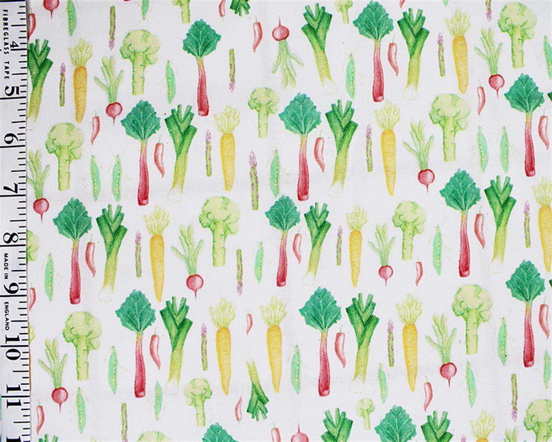 White Printed Cotton Fabrics
