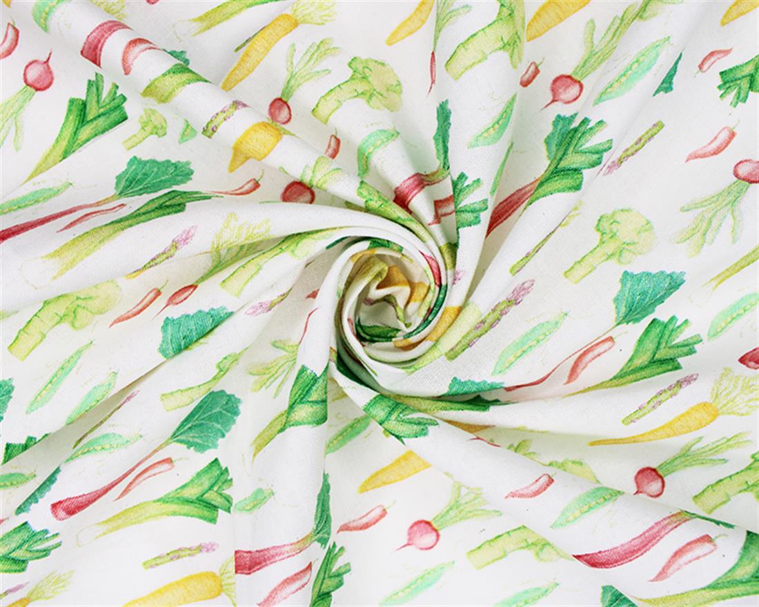 White Printed Cotton Fabrics