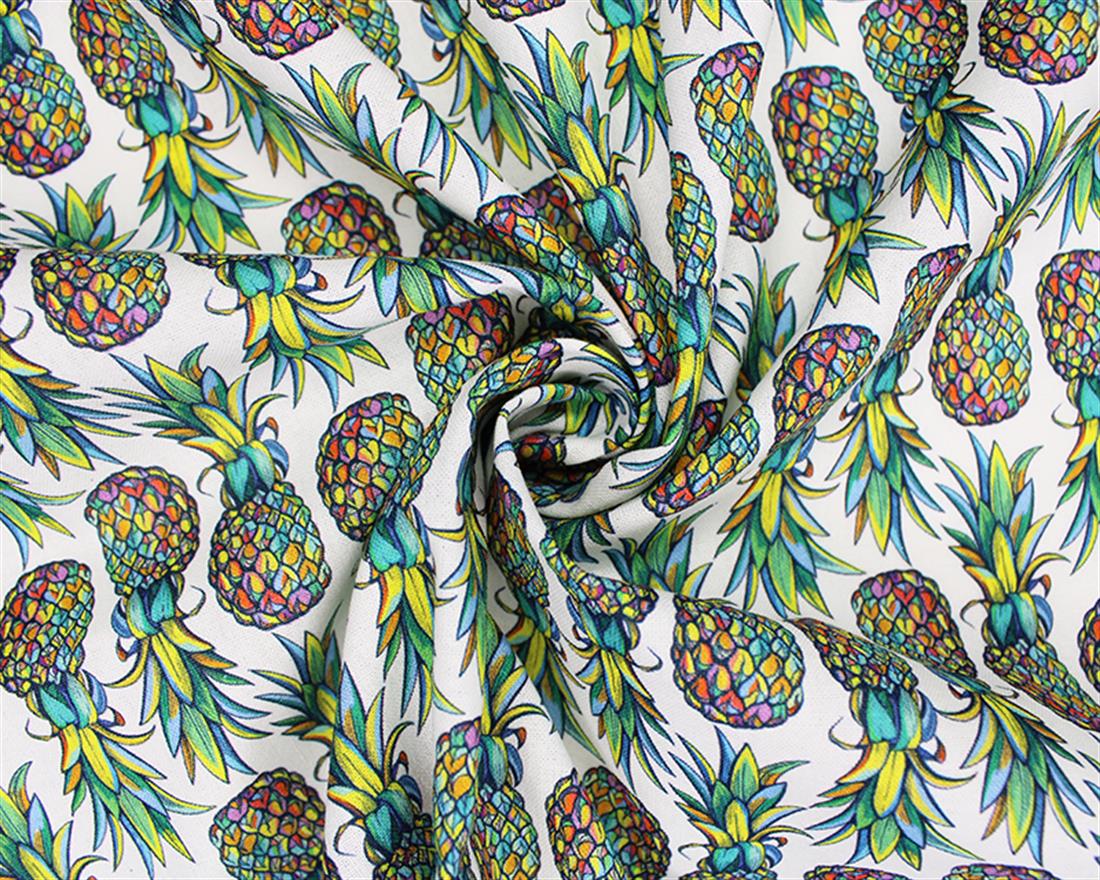 White Printed Cotton Fabrics