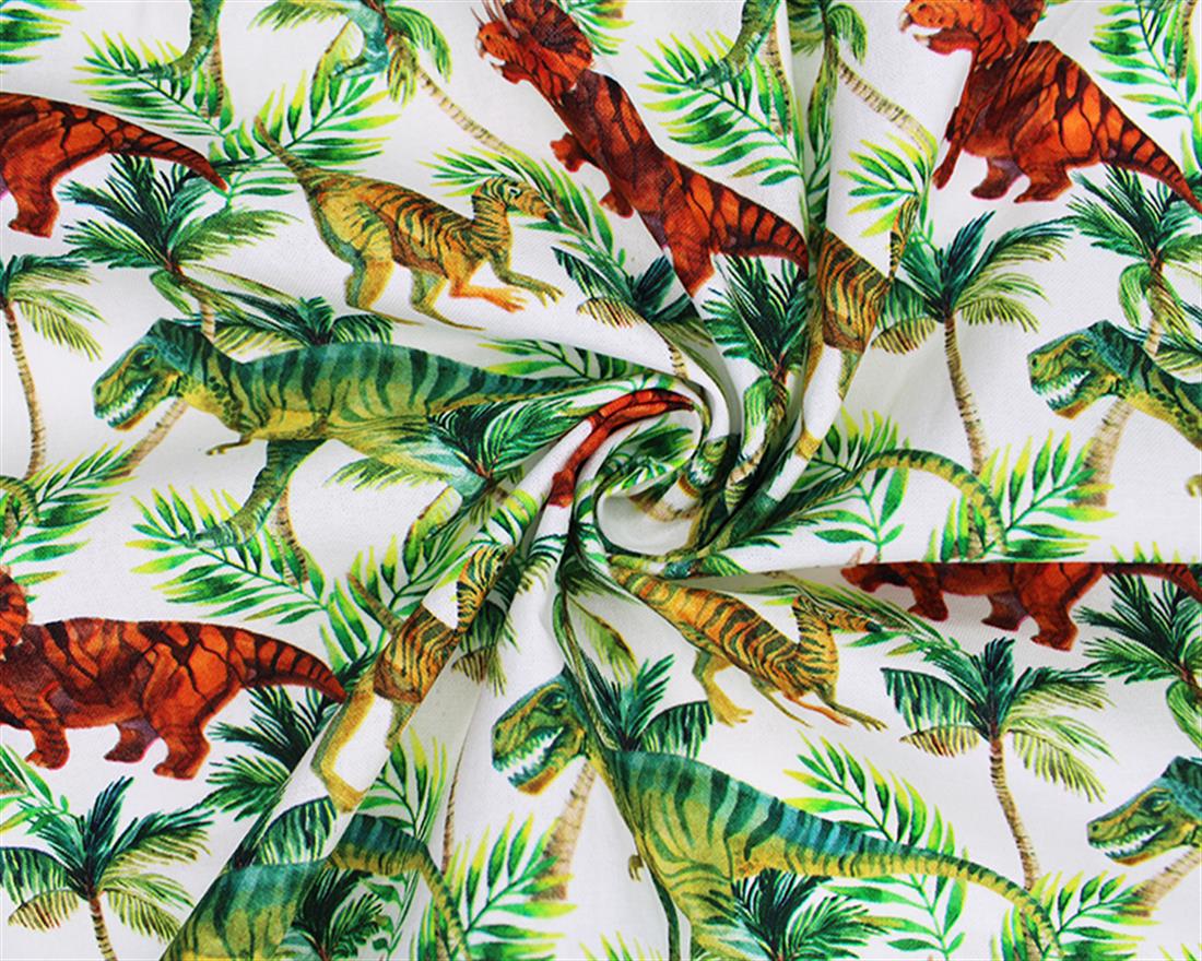 White Printed Cotton Fabrics