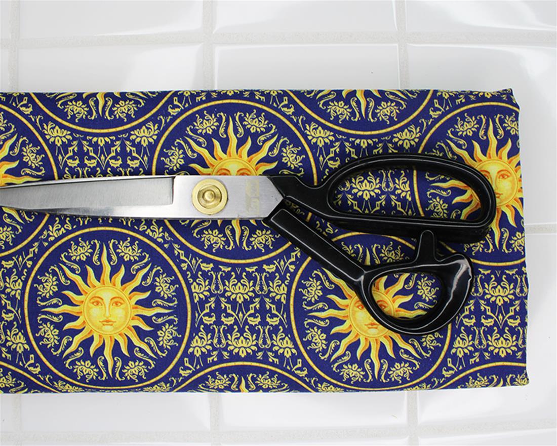 Navy Printed Cotton Fabrics
