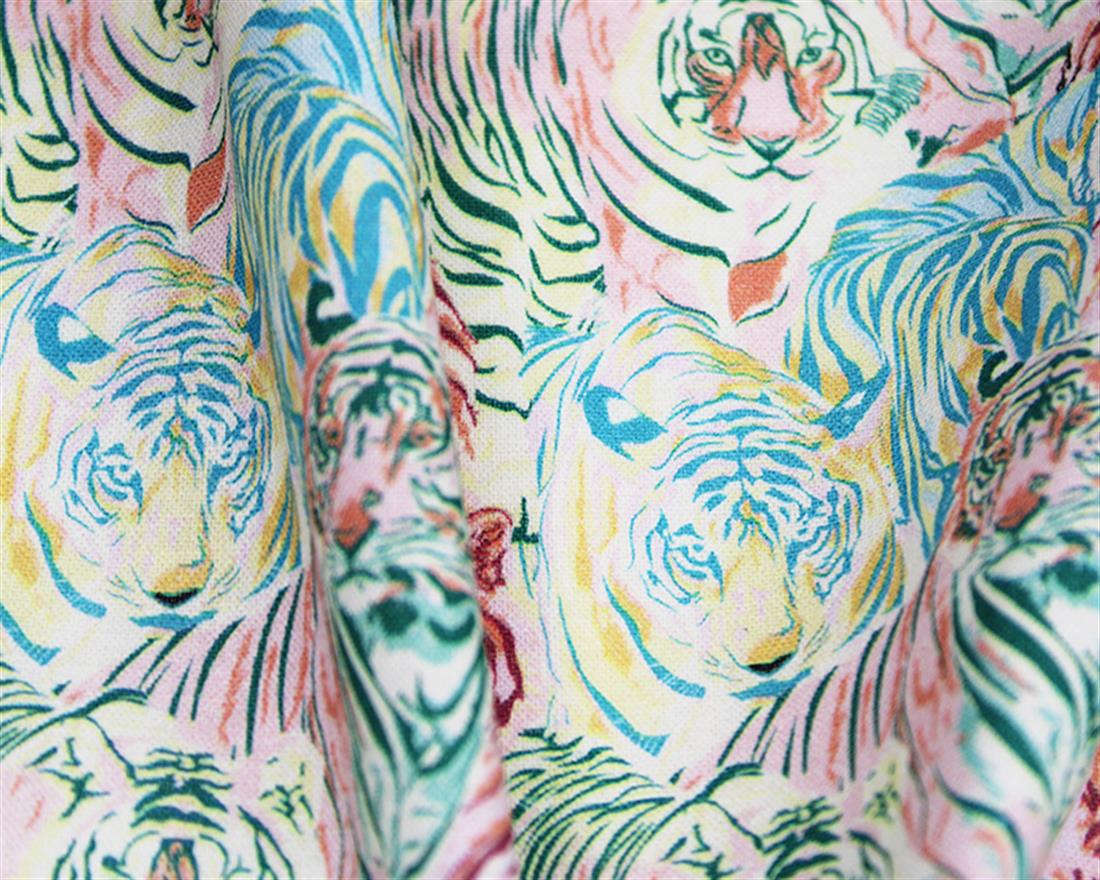 Baby Pink Printed Cotton Fabrics