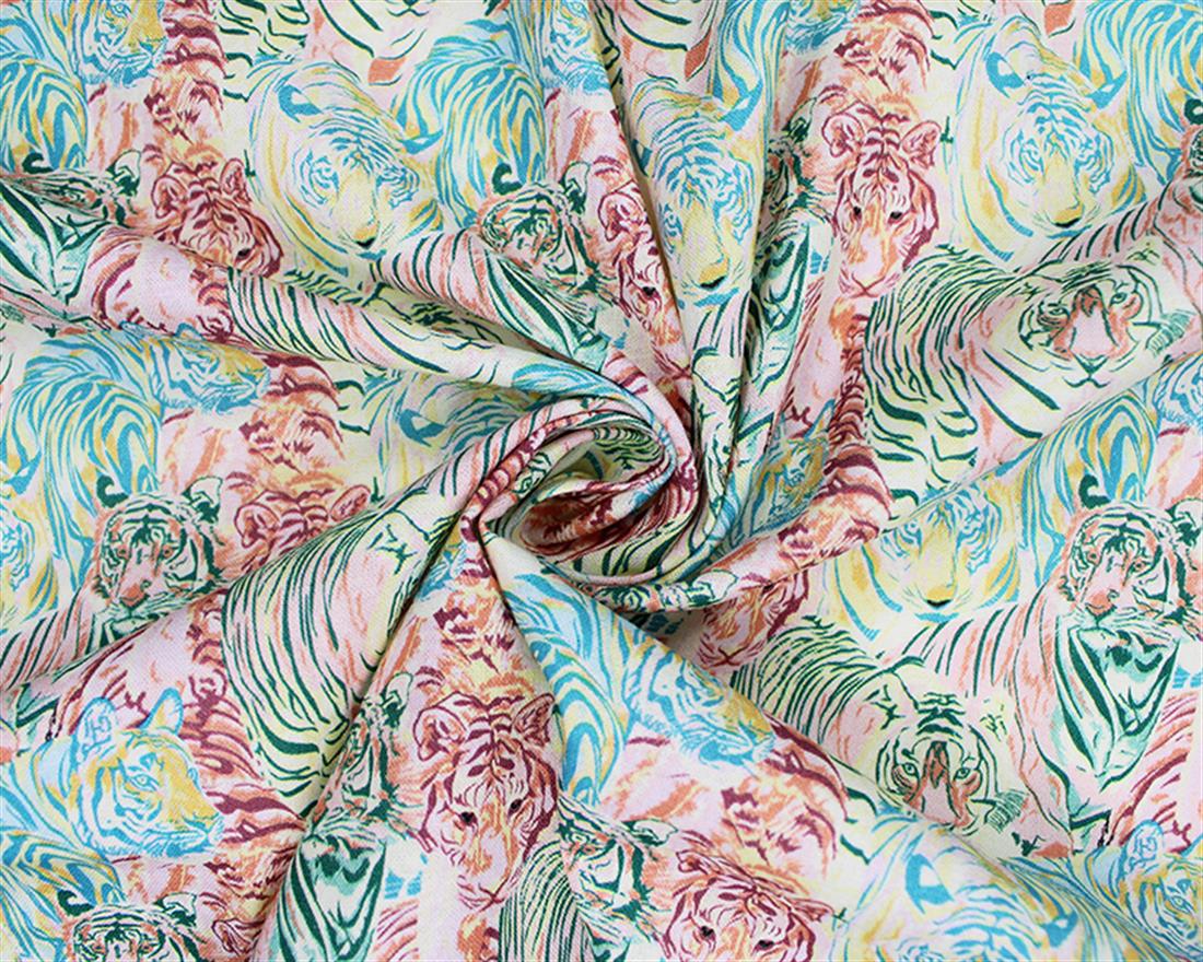 Baby Pink Printed Cotton Fabrics