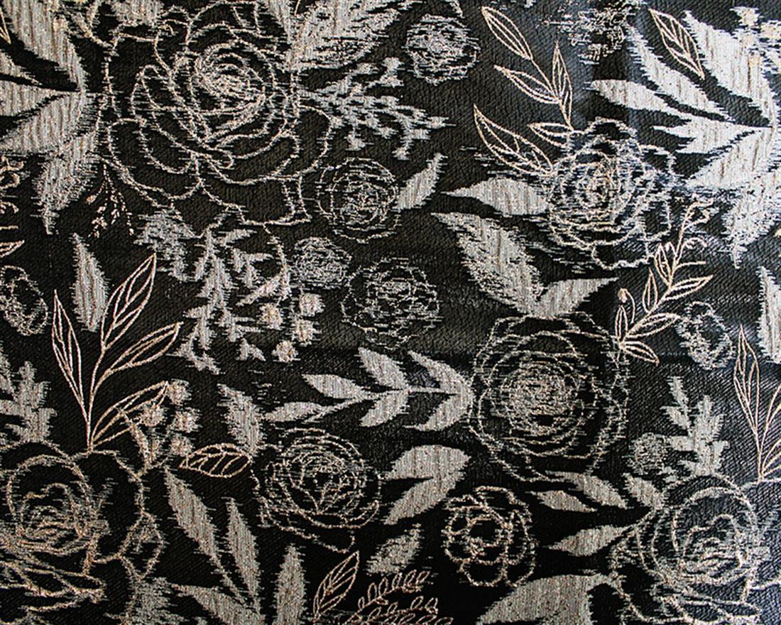 Blush Metallic Rose Bush Brocade