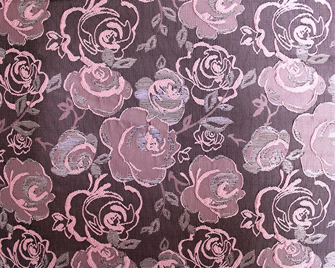 Dusky Pink Rose Bush Brocade