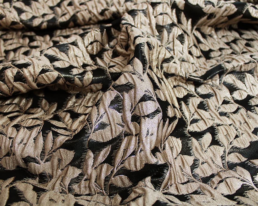 Gold Hanging Leaves Brocade