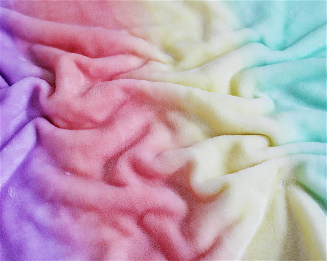 Pastel Rainbow Cuddle Fleece